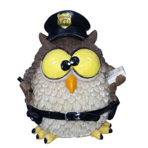 salvadanaio Gufo poliziotto